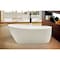 Alfi Brand ALFI brand AB8826 68" White Oval Acrylic Free Standing Soaking Bathtub AB8826 - alternate 5